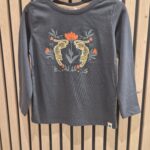 t shirt manches longues gris foncé