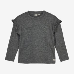 t shirt manches longues fille gris daily seven
