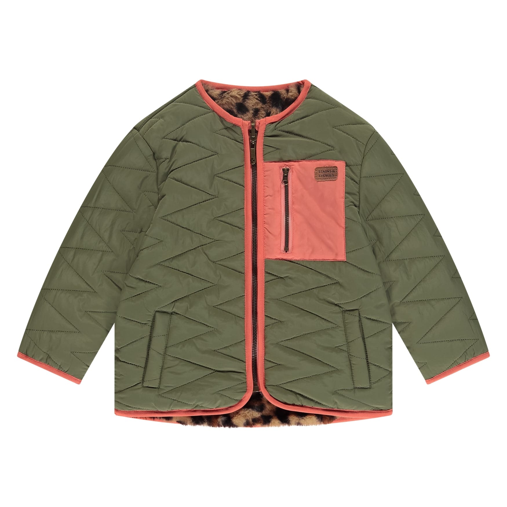 Veste hiver réversible - Léopard