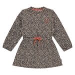 Robe courte à manches longues - Léopard