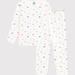 pyjama fille velours blanc petit bateau