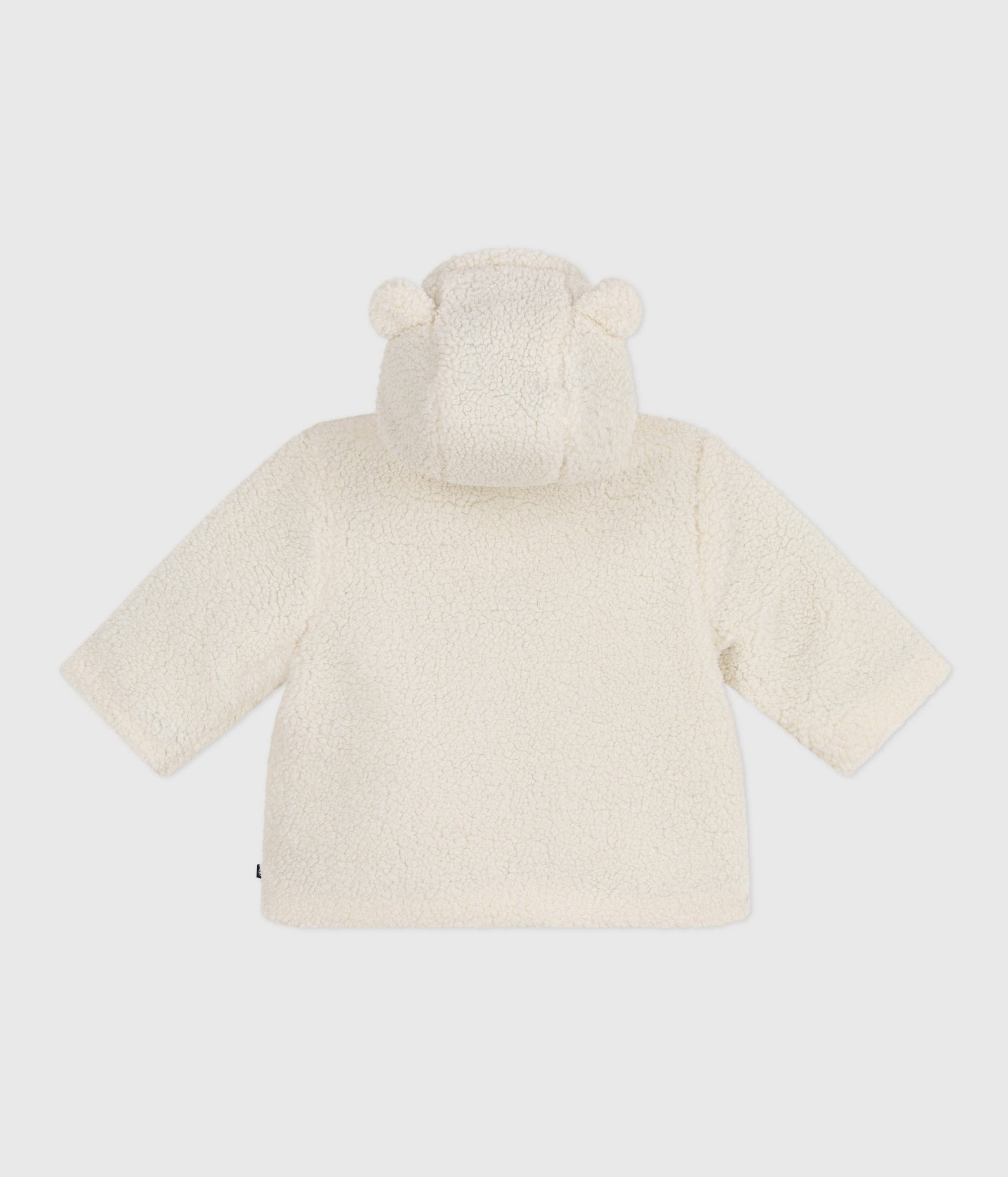 veste sherpa fille écru petit bateau