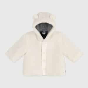 veste sherpa fille écru petit bateau