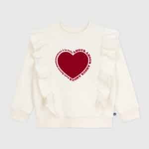 sweatshirt fille polaire écru petit bateau