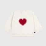 sweatshirt bébé fille polaire écru petit bateau