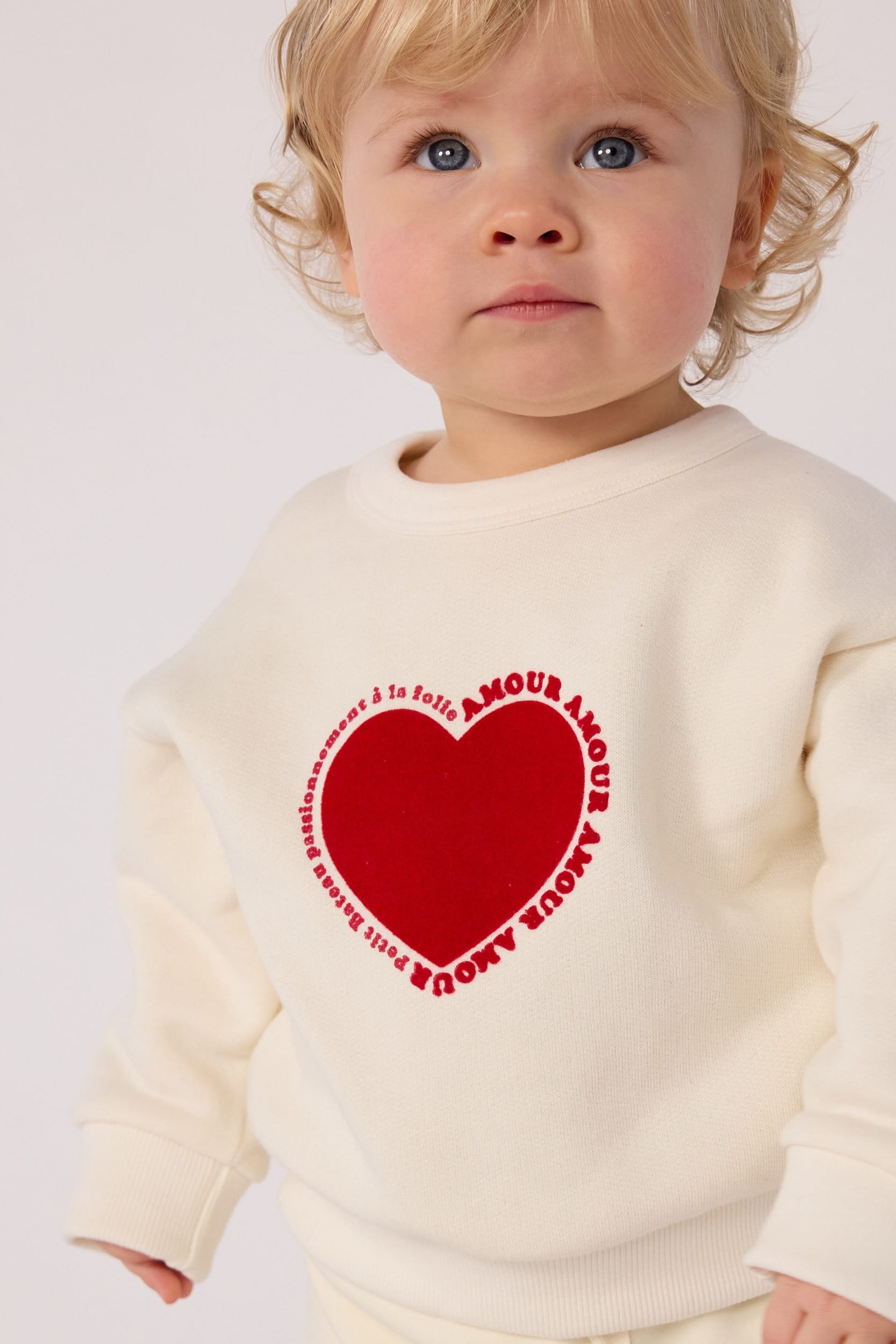 sweatshirt bébé fille polaire écru petit bateau