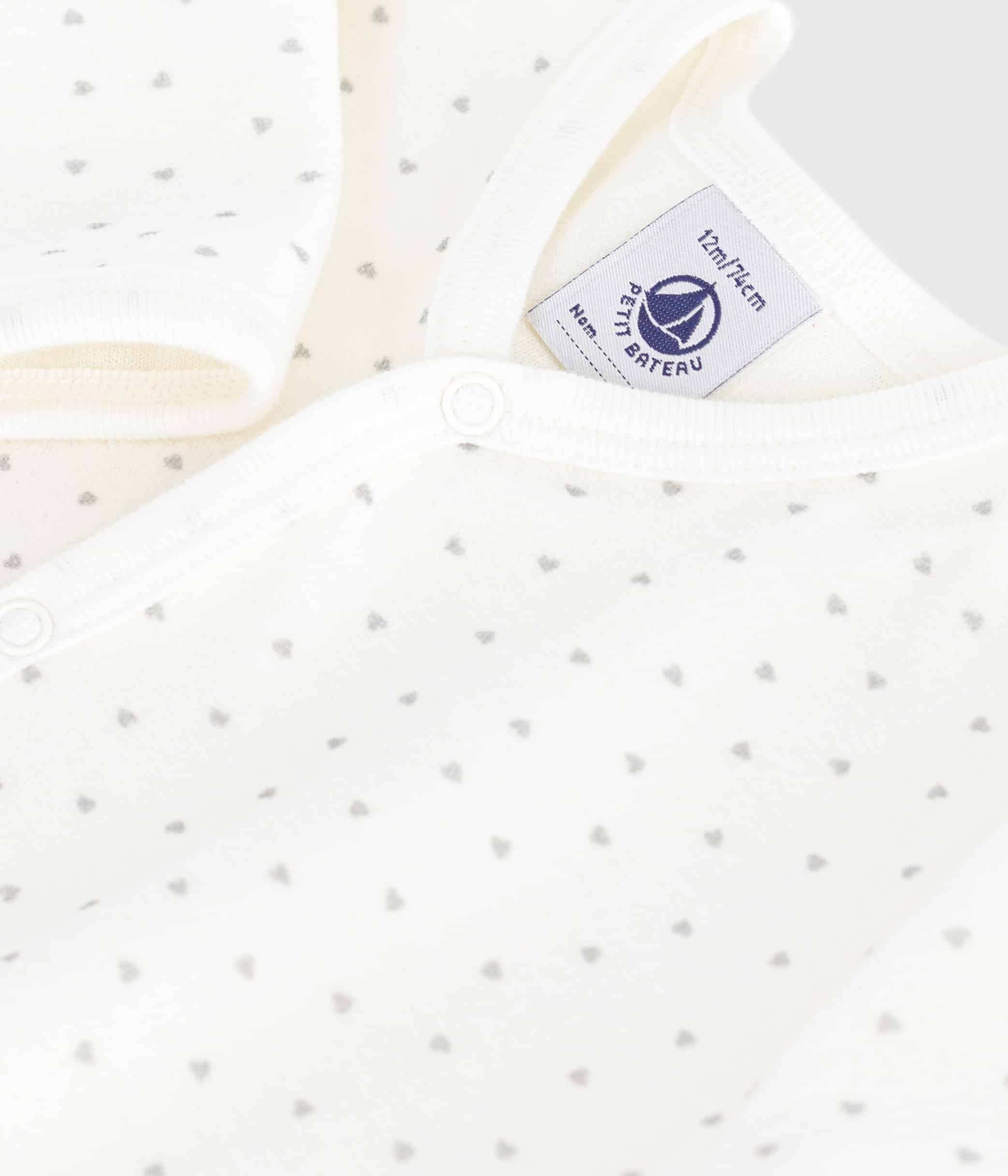 pyjama dors bien mixte velours blanc petit bateau
