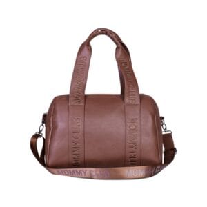 mommy bag simili cuir brun