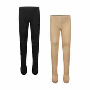lot 2 collants fille beige et noir koko noko