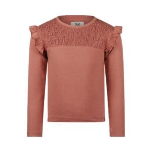 t shirt manches longues fille viuex rose koko noko
