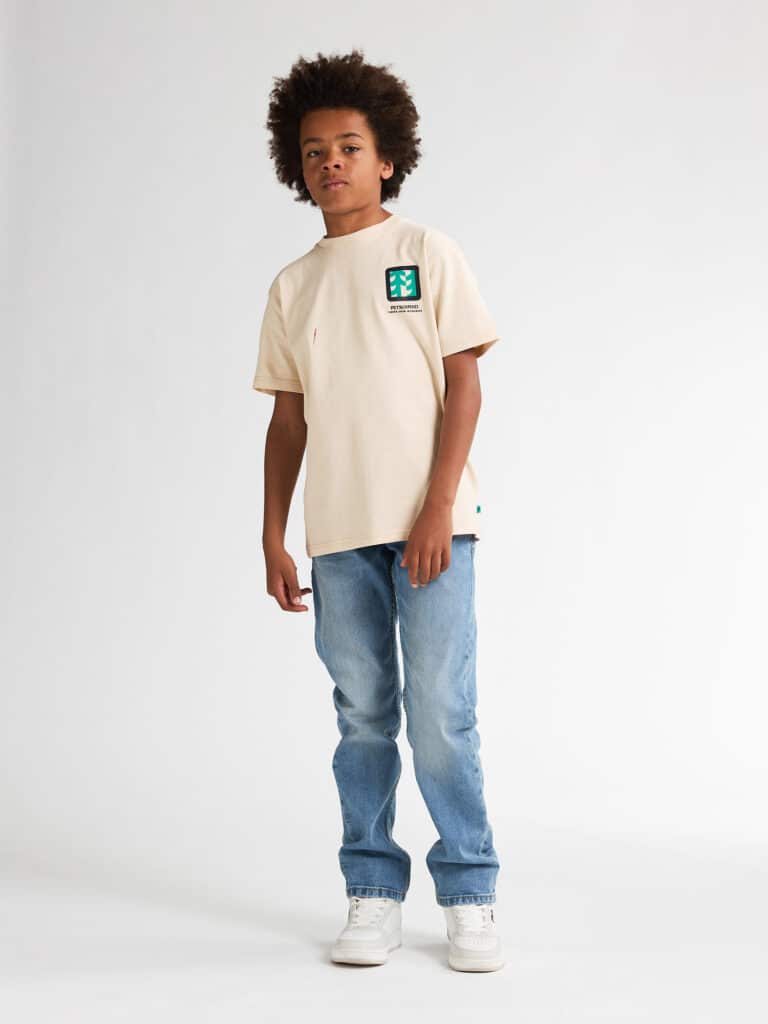 t shirt manches courtes beige