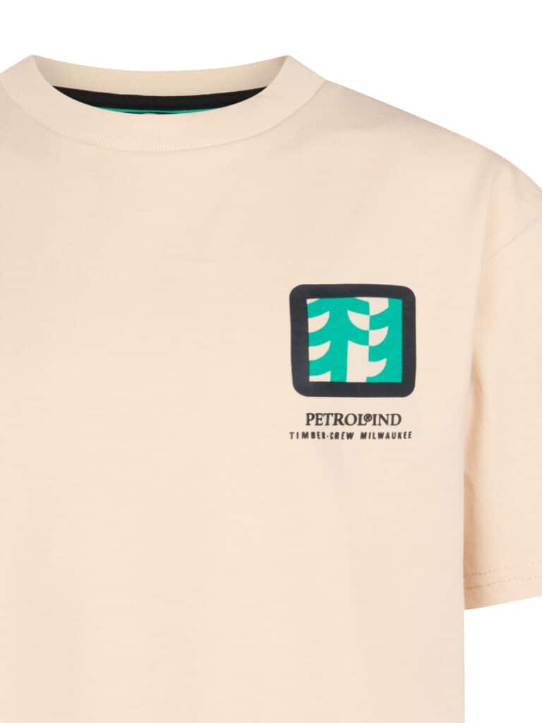 t shirt manches courtes beige