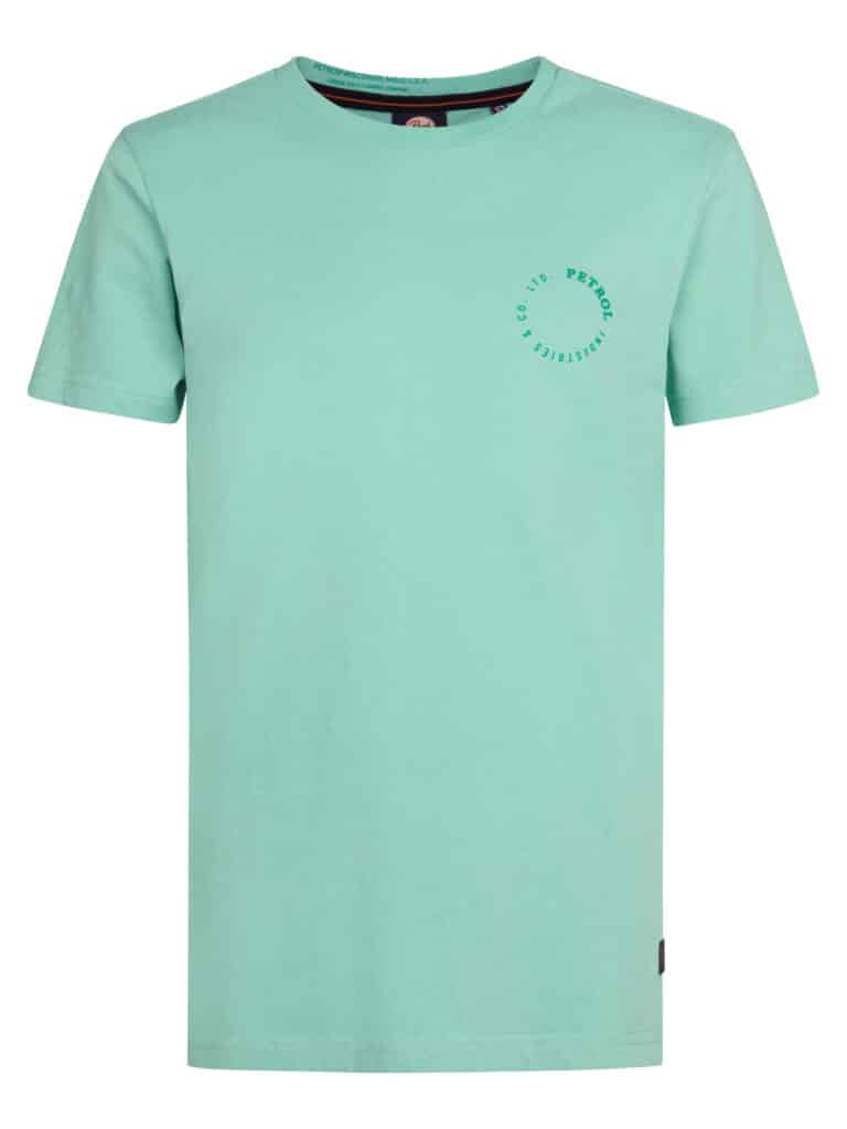 t shirt manches courtes turquoise
