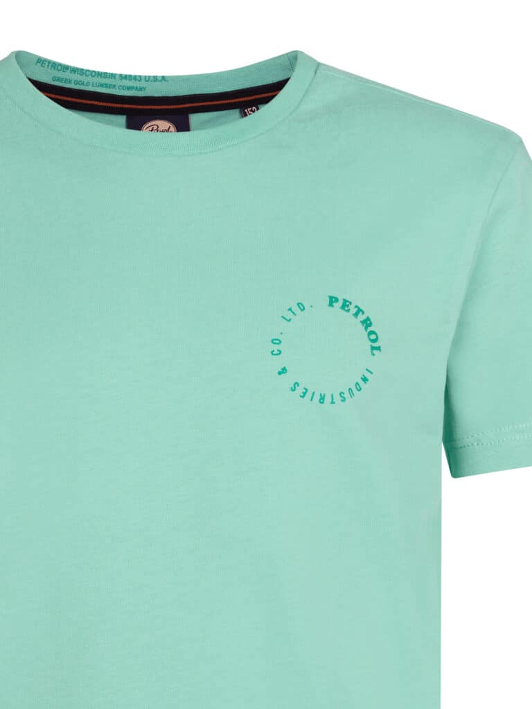 t shirt manches courtes turquoise