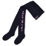 bas collant noir rose