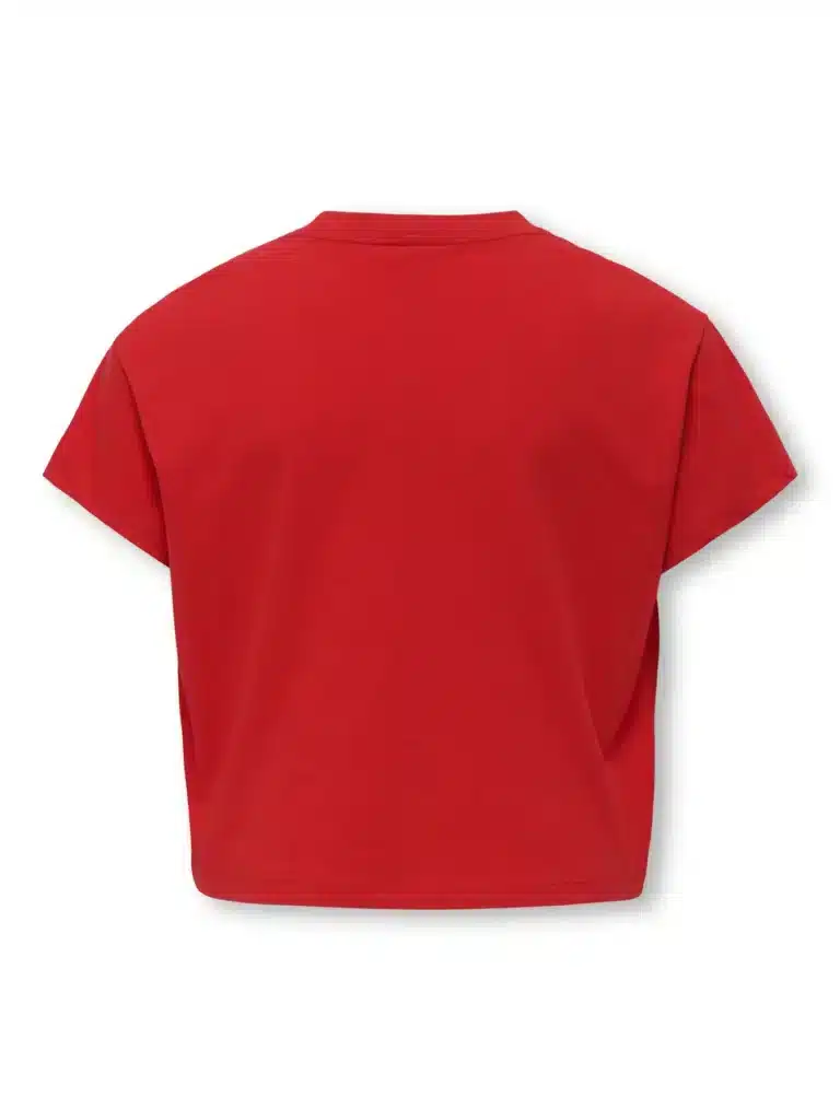 t shirt manches courtes rouge