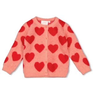 gillet coeur rose