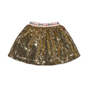 jupe paillettes doré