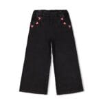pantalon large droit noir