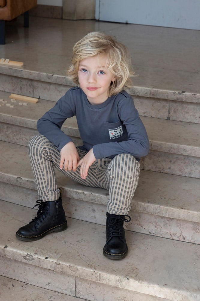 pull longues manches bleu