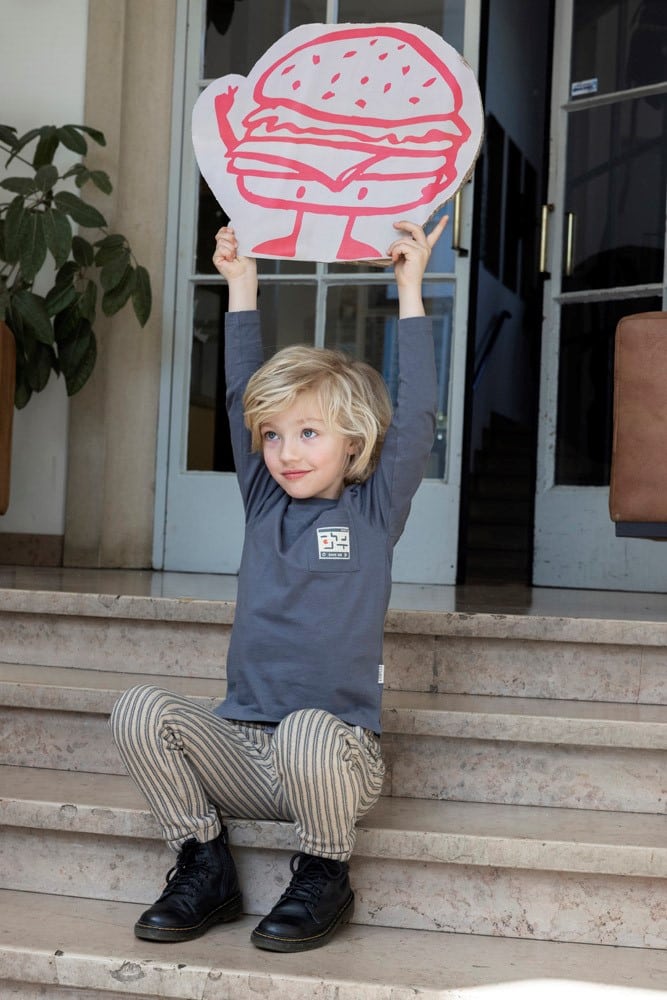 pull longues manches bleu