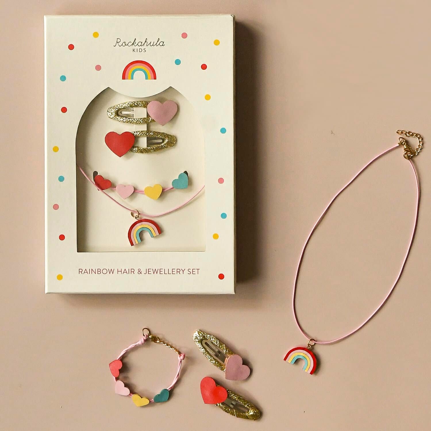 set bijoux arc en ciel