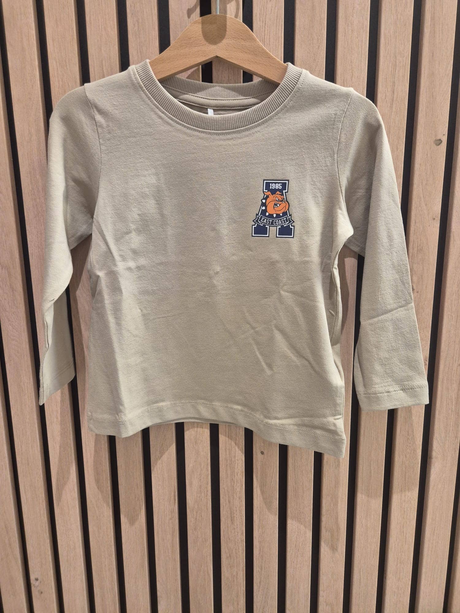 t shirt manches longues beige