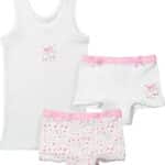 set de sous vêtements blanc