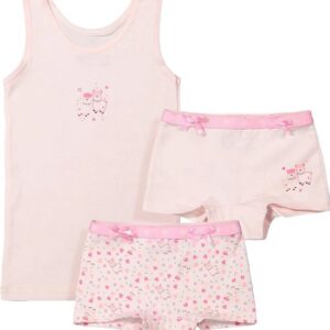 set de sous vêtements rose
