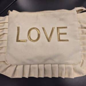sac pochette beige love