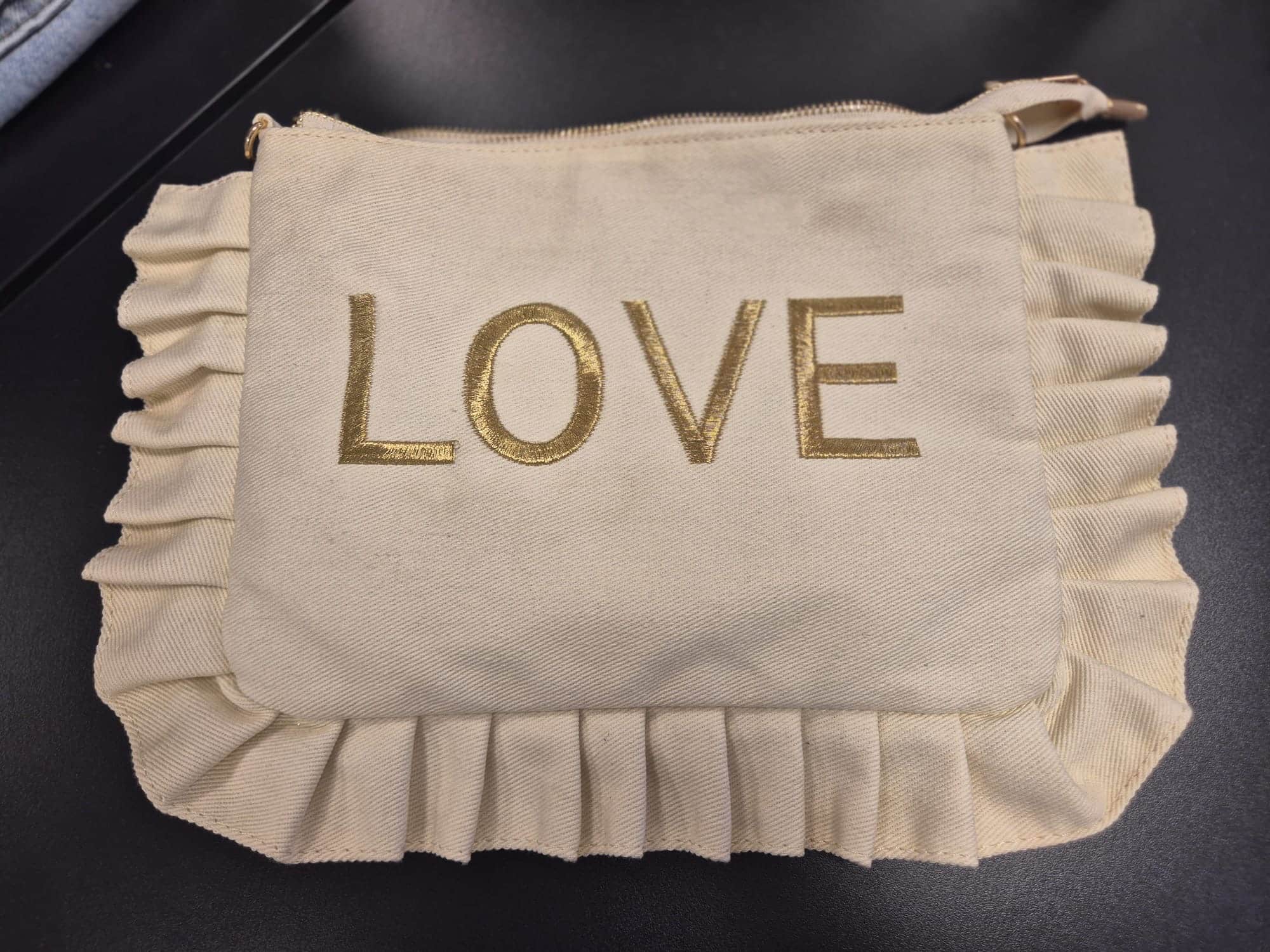 sac pochette beige love