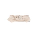 bandeau bébé avec nœud beige