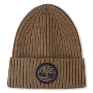 bonnet en tricot brun