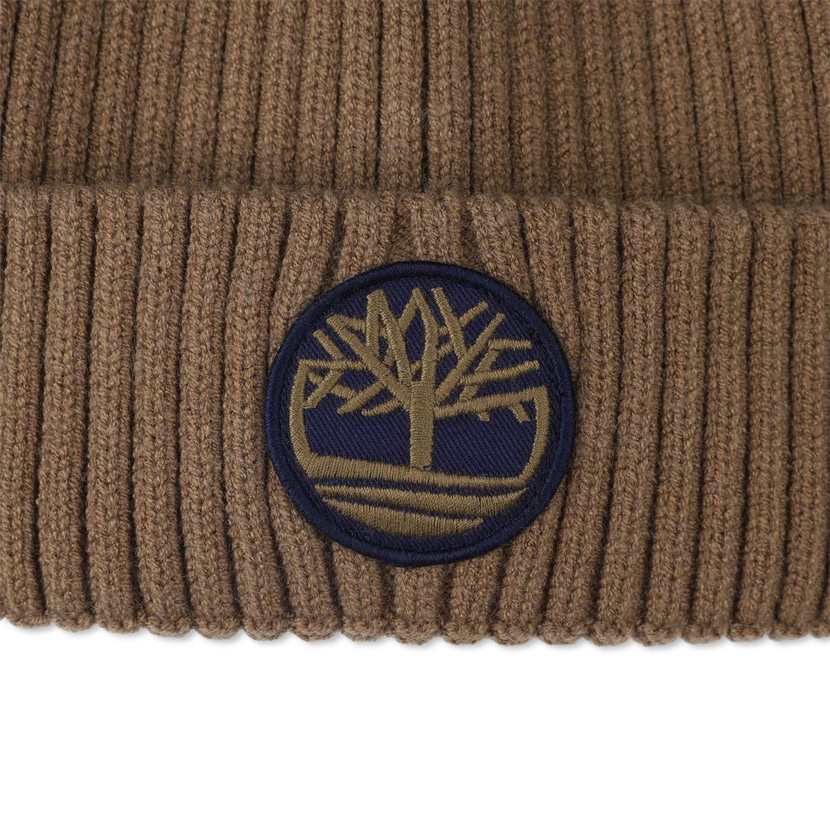 bonnet en tricot brun