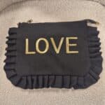 sac pochette noir love