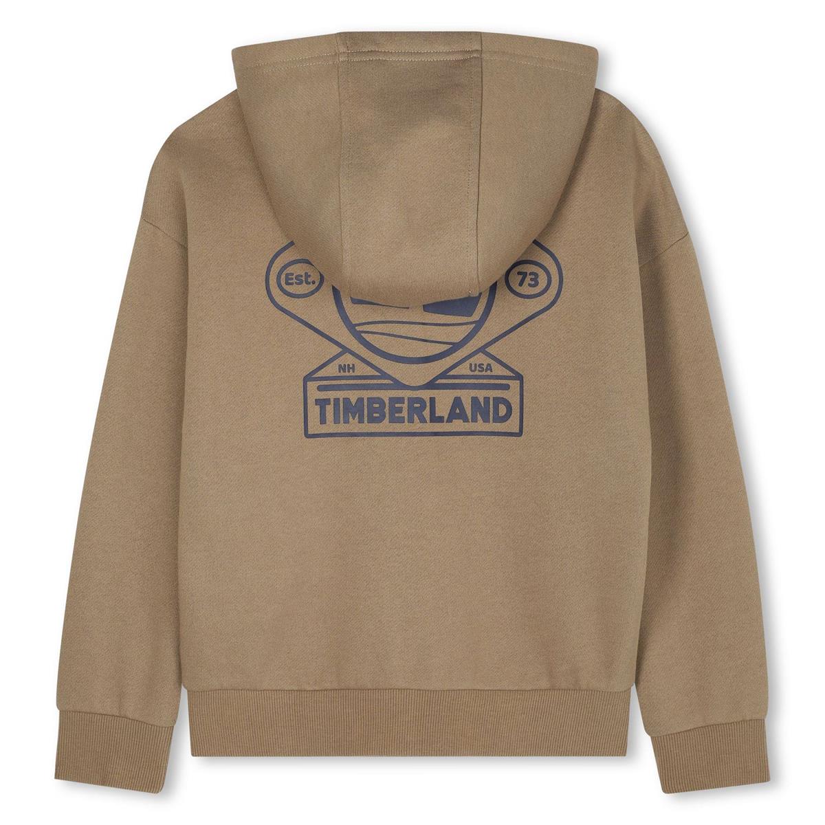 gilet à capuche brun