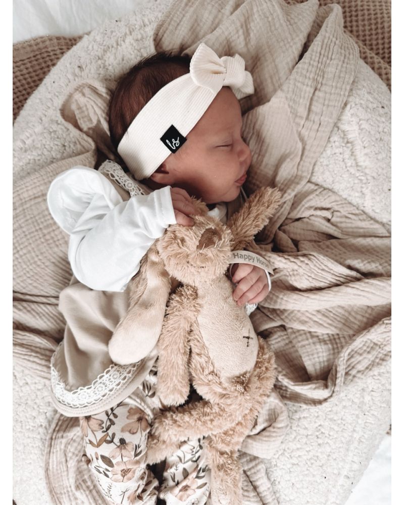 gilet sans manches beige dentelle blanc