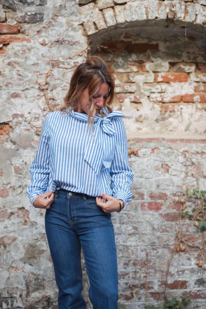 chemise col noeud bleu (copie)