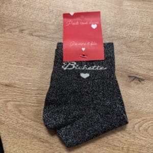 paire de chaussettes argenté bichette