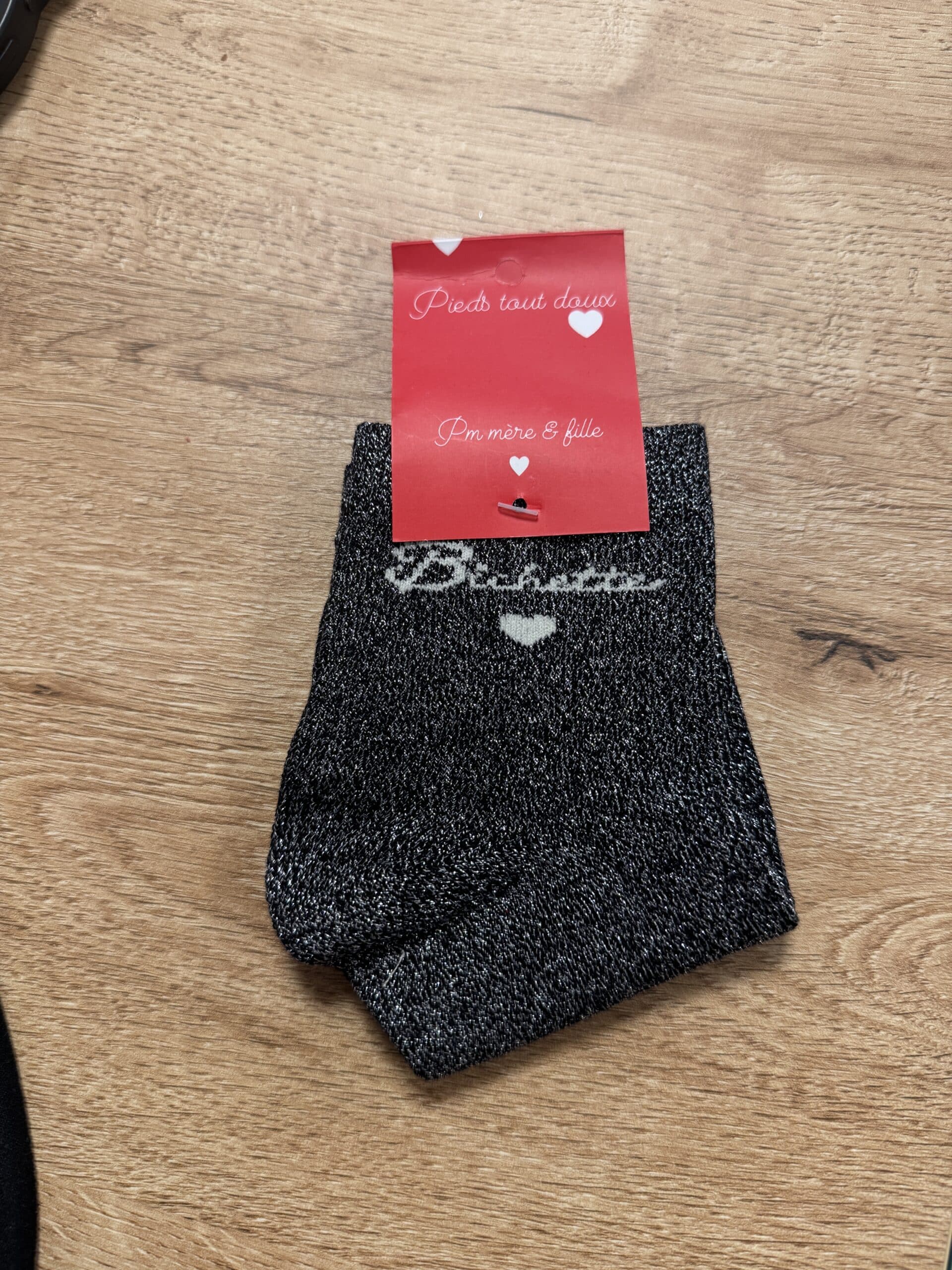 paire de chaussettes argenté bichette