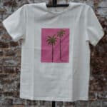 t shirt manches courtes palmier