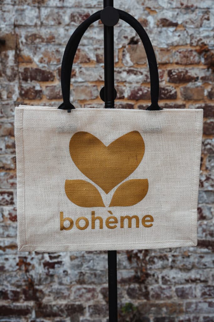 sac en toile de jute boheme