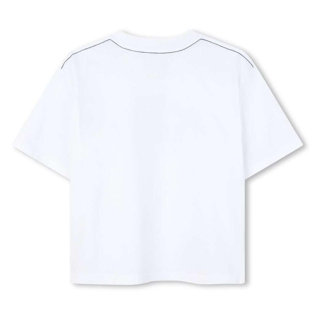 lot de 2 t shirts manches courtes blanc/brun beige