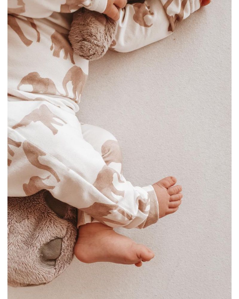 pantalon bébé – motif éléphant