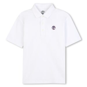 polo manches courtes blanc