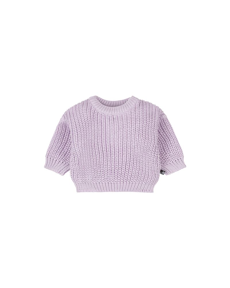 pull bébé en tricot – lavande
