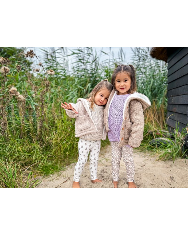 pull bébé en tricot – lavande