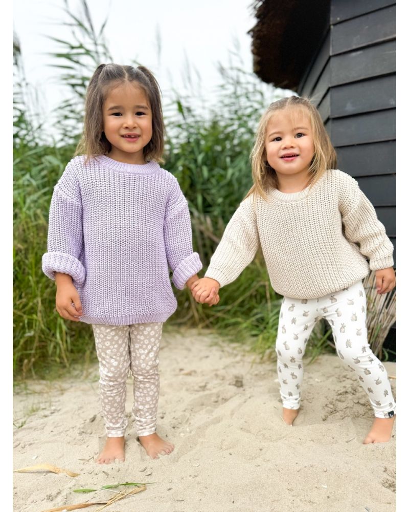 pull bébé en tricot – lavande