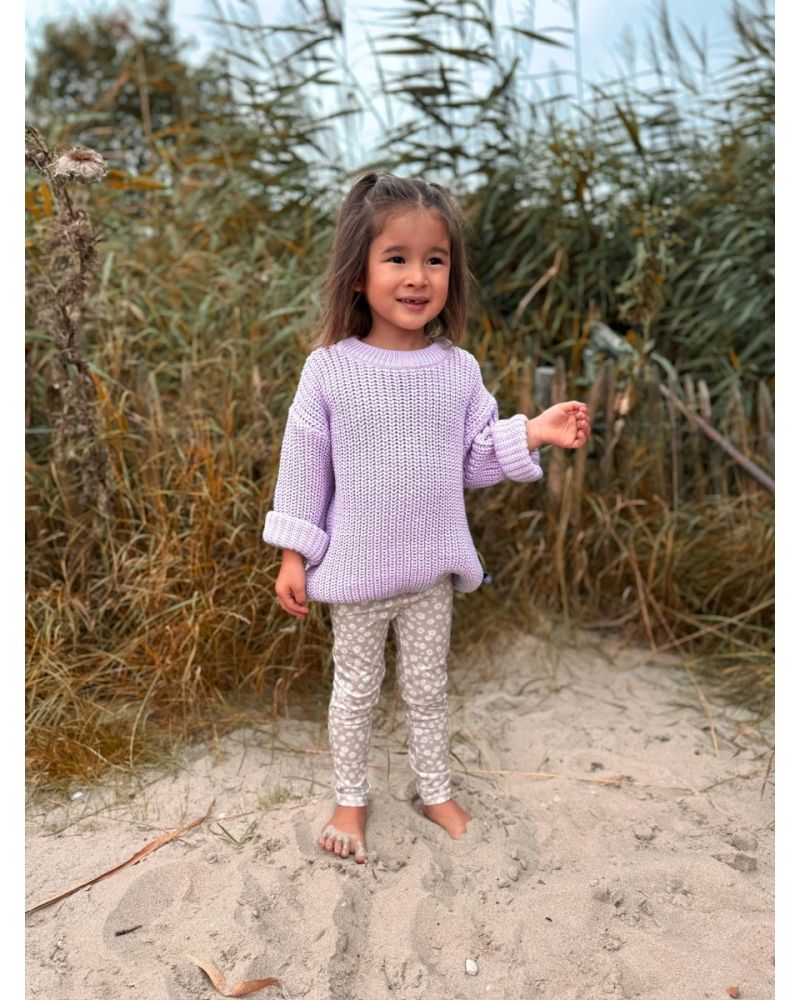 pull bébé en tricot – lavande