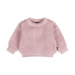 pull bébé en tricot – rose